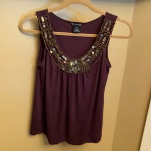 Petite small sleeveless top.
